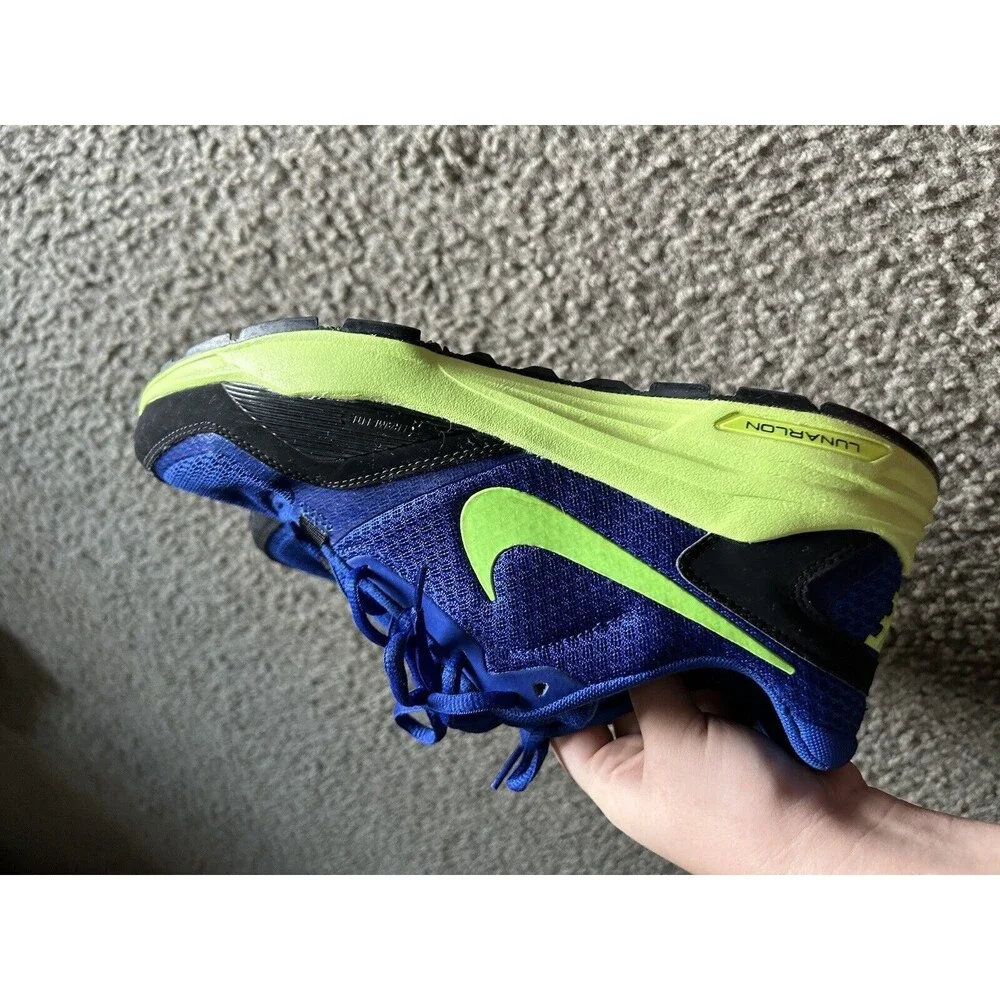 NIKE LUNARLON BLUE/GREEN SNEAKERS SIZE 9